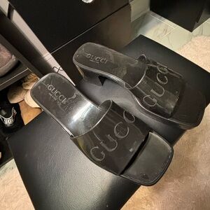 Gucci rubber sandals